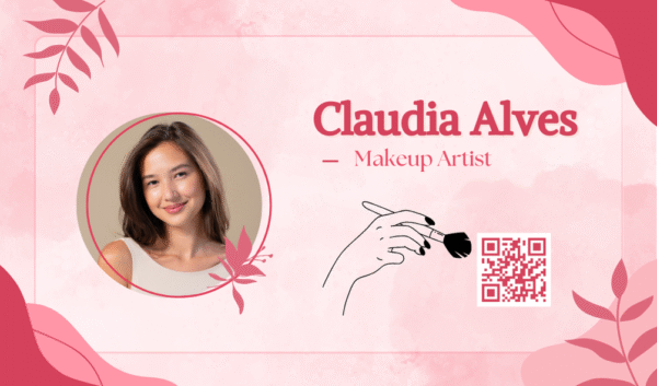 NFC Card Design For Make Up Artist